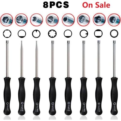 Versatile 8pcs Screwdriver Carburetor Adjustment Tool Single D Double D Hexagon Hex Socket Kit Set For most 2 cycle Carburetor