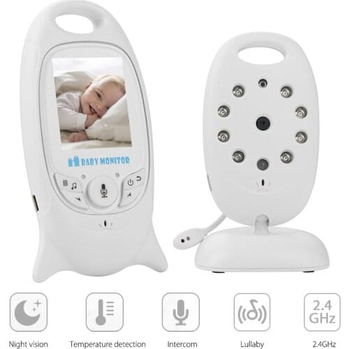 VB601 Baby Monitor Wireless Talk Video Nanny Camera Intercom Night Vision Babysitter Temperature Monitoring Smart Home 8 Lullaby