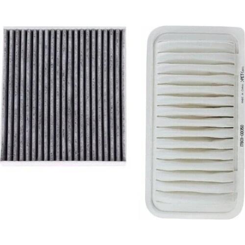Cabin Filter Air Filter 2 Pcs Set For Toyota Avensis T25 1.8L 2.0L 2.4L 2003-2009 Model Car Filter OEM 17801-0D010 88568-02030