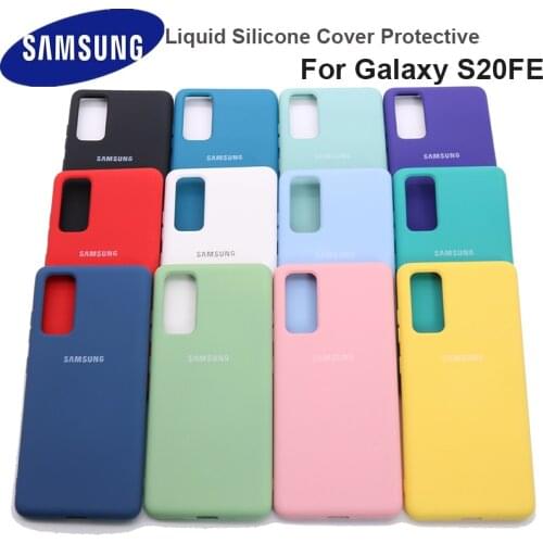 For Samsung Galaxy S20 FE Liquid Silicone Cover Protective Silky Soft-Touch Shell samsung S20FE S20 Fan Editi Silicone case