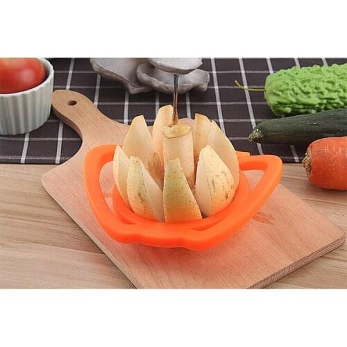 1PC Apple cutter knife corers fruit slicer Multi-function ABS+ stainless steel kitchen cooking Vegetable Tools Chopper KX 048