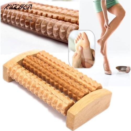 1PCS High quality Wooden Foot Massage Roller Massage Feet Plantar Fasciitis Roller Reflexology