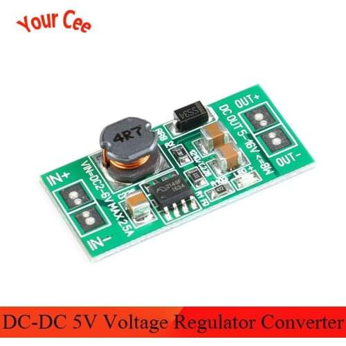 2pcs Boost converter Power Supply Module Step Up Converter DC-DC Voltage Regulator Adjustable PCB Board 3.3V 3.7V 5V to 9V