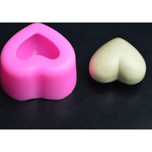 2018 Hot Sale 3D Silicone Heart Shape Fondant Mold Chocolate Handmade Sold Mould