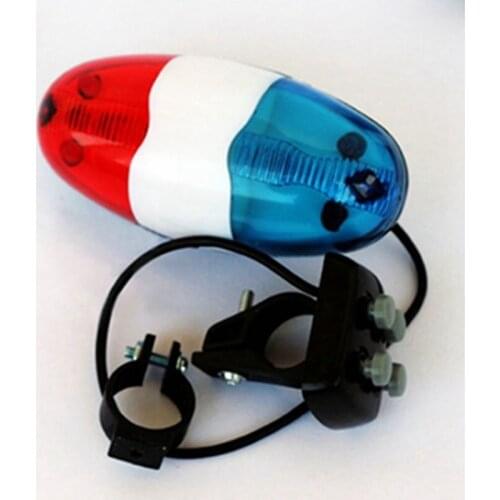 2018 Bike MTB Bike Cycling Bicycle Super Loud 6 LED Light 4 Sounds Electronic Horn Bell Siren