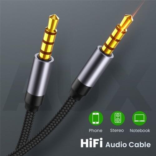3.5mm Jack Audio Cable Jack 3.5 mm Male to Male Audio Aux Cable Speaker Line Aux Cable For Samsung Car Headphone Computer