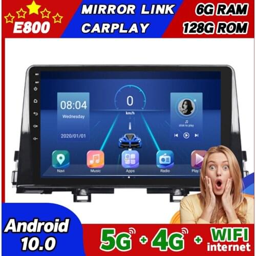 New 6GB Ram 128GB Rom Car Stereo For KIA PICANTO 2019 Android 10 Multimedia Player Morning GPS Navigation Carplay 4G Head Unit
