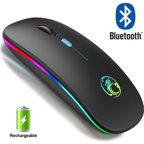 RGB Wireless Mouse Bluetooth Mouse Gamer Rechargeable Computer Mouse Wireless USB Ergonomic Mause Silent Mice For Laptop PC