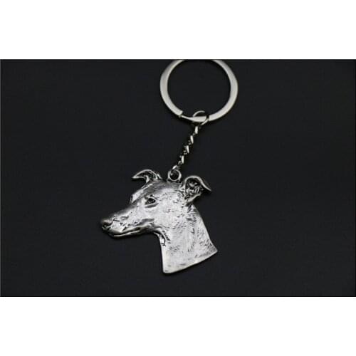 Whippet dog Keychain Popular ITALLAN Greyhound dog handmade delicated carved Key Chain Key Ring fast delivery