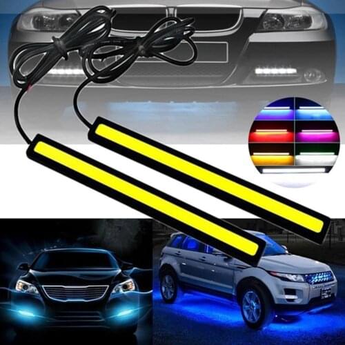 Daytime Running Light Car COB DRL LED Strip Light External Lights Auto Waterproof Car Styling Led DRL Lamp Universal Acessories