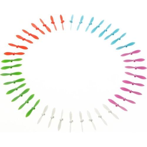 EBOYU 40pcs 5 Color Cheerson CX10 CX-10 CX10A CX10C Main Blade Spare Parts Compatible for WLtoys V676 V272 V282 RC Quadcopter