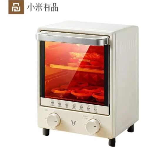 New Viomi Electric Oven 3 Tier Grill 12L Home Vertical Baking Small Oven 800W Multifunction Cake Appliances Mini Automatic