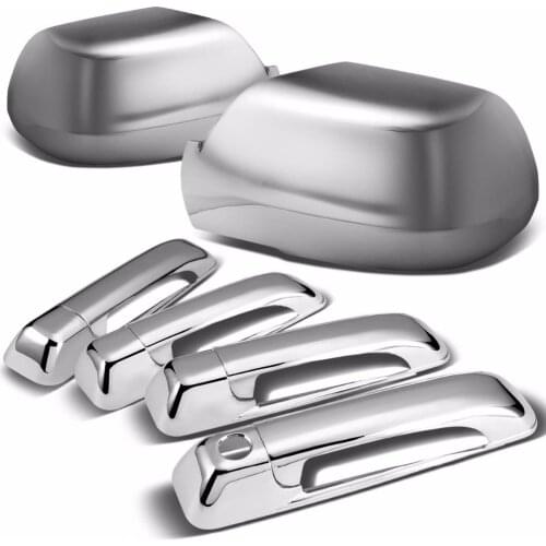 Chromium Styling Chrome Door Handle Cover and Mirror Cover Set For 05-10 Jeep Grand Cherokee 4-Door