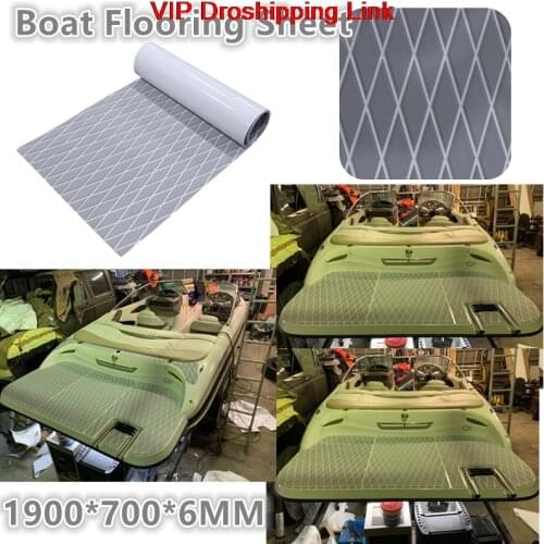 EVA 1900x700x6MM rhombus decorative high temperature resistant surfboard anti-slip mat SUP paddle board anti-slip mat gray+white