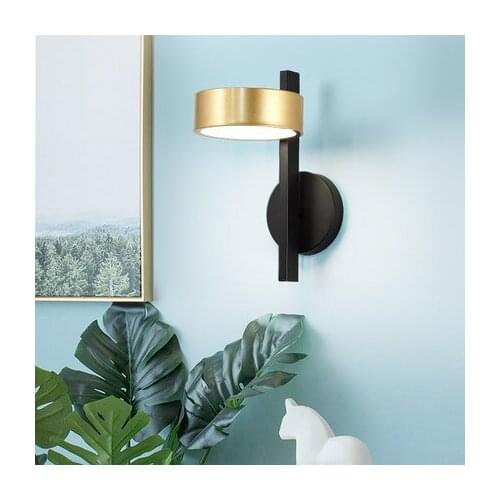 Bedroom the head of a bed is contracted light luxury living room balcony stairs aisle wall lamp web celebrity reading