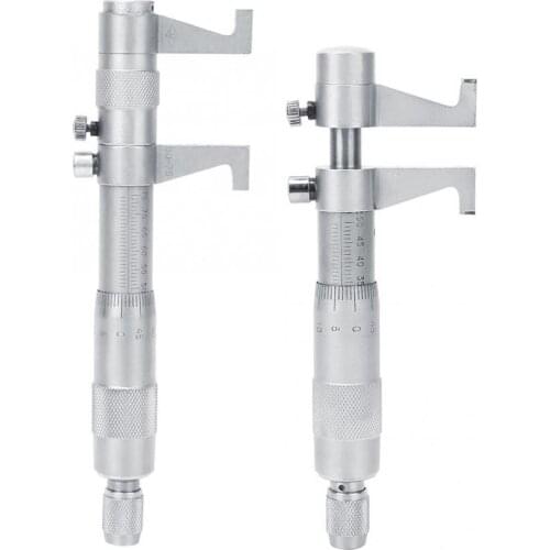 25-50mm/50-75mm Spiral Inside Micrometer Stainless Steel 0.01mm High Accuracy Vernier Caliper Inner Diameter Measure Gauge Tool