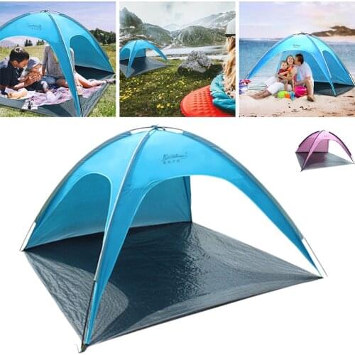Beach Tent Sun Protection Shelter 3-Door2-3 Person Sun Shade Canopy Easy Carry with Pouch for Beach Fishing Picnic dropshipping