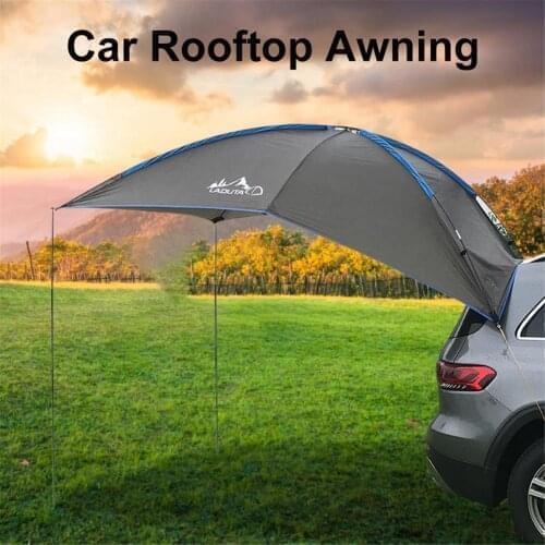 New Auto Traveling Tent Waterproof Tear Resistant Camping Tent Car Rooftop Awning Anti-UV Tent For SUV MPV Trailer Beach Camping