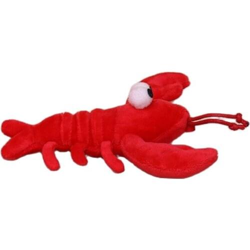 Wholesale 50pcs/lot Cute Big Size 15x13cm Lobster Key Chain Plush Stuffed Toy Plush Animal Doll