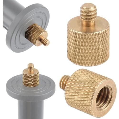 For Camera 3/8 Inch Female To 1/4 Inch Male Tripod Thread Copper Tripod Screw Adapter Accessories Reducer Adapter Brass