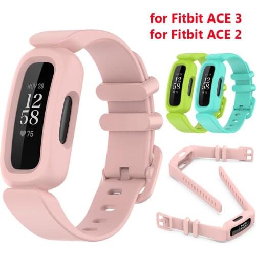 Sports Straps for Fitbit Inspire HR Band Replacement Silicone Waterproof Fitness Watch Starp for Fitbit Ace 2 Bands for Kids