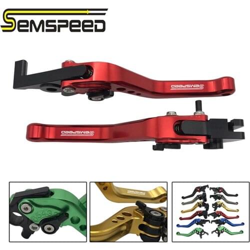 SEMSPEED Motorcycle CNC Short Brake Clutch Levers Handle Grips Ends For Yamaha TMAX530 2012-2019 2020 TMAX500 2008-2018 Parts