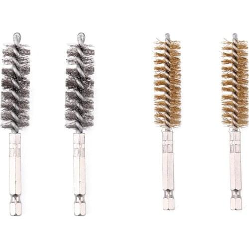 2pcs Car Cleaning Steel Wire Brush Machinery Paint Remover Rust Cleaner Impact Drill Household Polishing Grinding Washing Tool