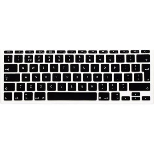 Silicone keyboard cover for Mac book air 11.6" EU/UK version, EU version keyboard protector for 11.6 Mac book Air 11 inch