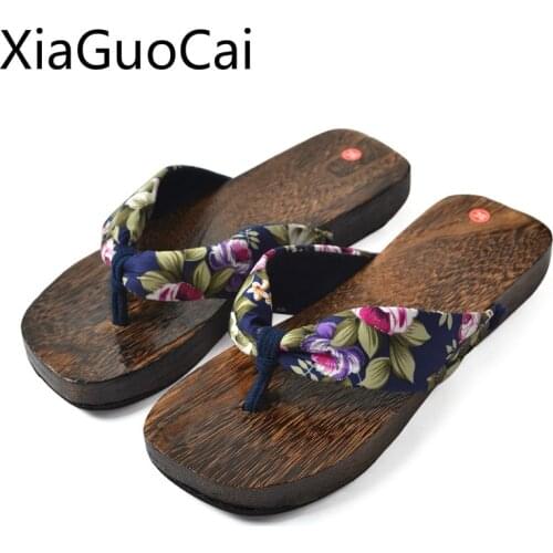 Newest Ladies Summer Slippers Indoor and Outdoor Women Flat Slippers Japanese Style Female Slides Embroidery Slippers