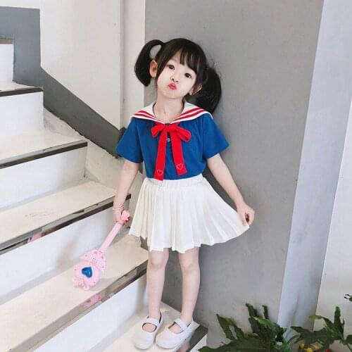 Tonytaobaby Summer New Childrens Cotton Short Sleeve Suit Girls' Suit Toddler Girl Clothes