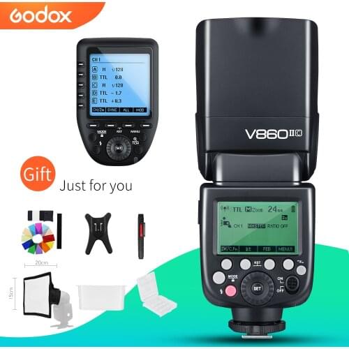 Godox V860II-C V860II-N V860II-S V860II-F V860II-O HSS TTL Speedlite Flash + Xpro Transmitter for Canon Nikon Sony Fuji Olympus