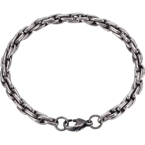 Womens Fashion Trend Design Chain Bracelets Minimalist Stainless Steel Dainty Jewelry for Lady Female GS0107