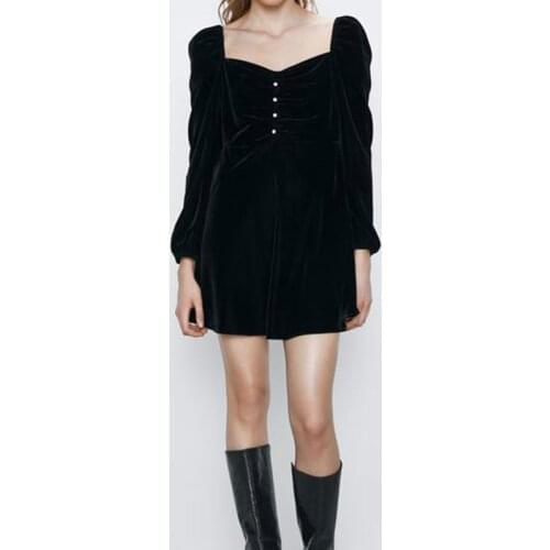 Womens Dress Fashion Sexy New Summer Black Retro Elegant Party Club Dress Mesh Slim Bohemian Above Knee, Mini Button Party