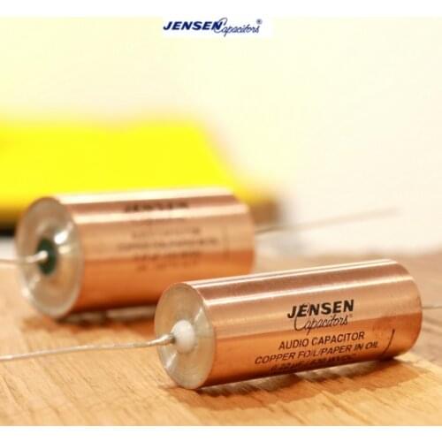 1pcs Danish original JENSEN Ares 0.01-1UF/630v oil-immersed copper foil Silver lead-out Copper tube capacitor free shipping