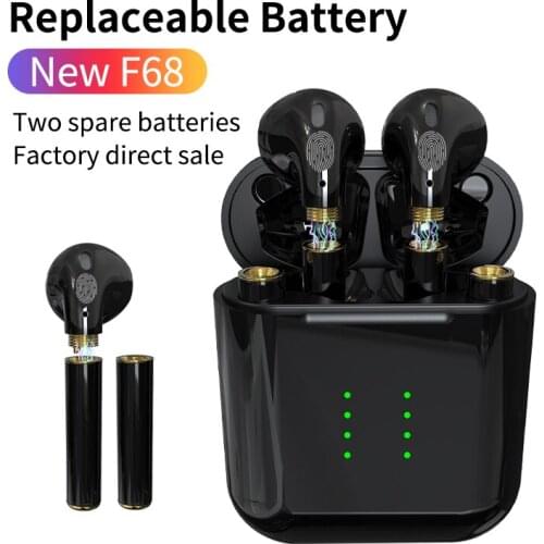 2021 Bluetooth headset Hifi replacement battery Type-C charging wireless Headphones Mini sports tws Earphone for IPhone android