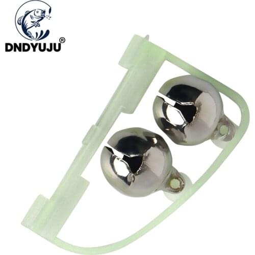 5pcs/Lot Luminous Light Twin Bells Clip On Night Fishing Tools Rod Bite Alarm Portable Fast Fishing Rod Tackle Accessories