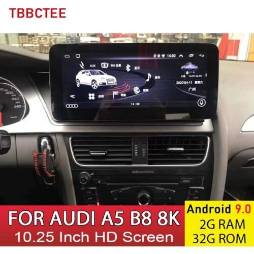 Android 9.0 2+32G Car Multimedia Player For AUDI A5 B8 8K 2008~2016 MMI 2G 3G GPS Navigation Auto Radio HD Touch Screen