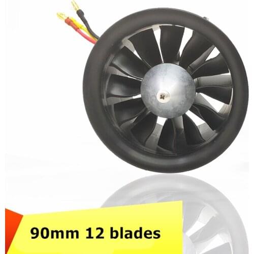 QX-MOTOR 90mm 12 blades EDF with 6S 8S 12S 1450/1550/1200/1000KV Brushless Motor For DIY Drone RC Airplain Model