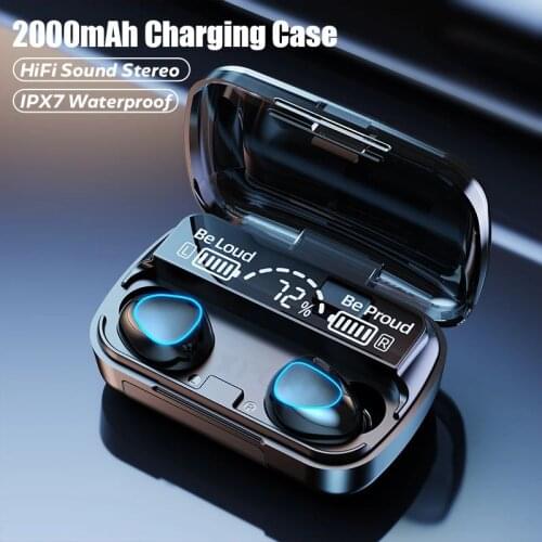 TWS Wireless Headphones 2000mAh Charging Box Stereo Sports Waterproof Earbuds for Bluetooth Earphones With Microphone for Phone