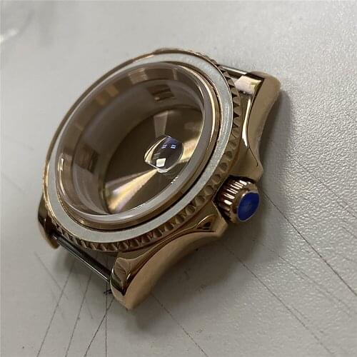 40MM Stainless Steel Watch Case for Mingzhu 2813 Automatic Mechanical Movement Shell Cover for 8215 8200 821A Watch Accessories