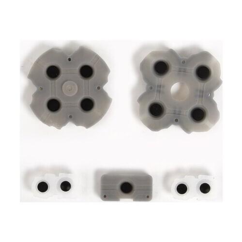 For Sony Playstation 4 PS5 Dual Sense Game Controller Conductive Silicone Buttons Rubber Pads for Game Replacement Parts
