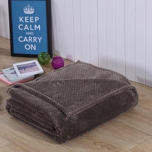 Home Textile Camel Fleece Blanket Plaid Warm Soft Brown Japanese-style throw on Sofa/Bed/Plane/Travel Bedspread Bed Sheet Green