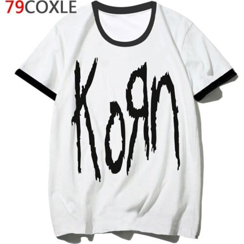 Korn t shirt top hip male tee funny clothing harajuku school tshirt men 2019 hop for t-shirt streetwear F2559