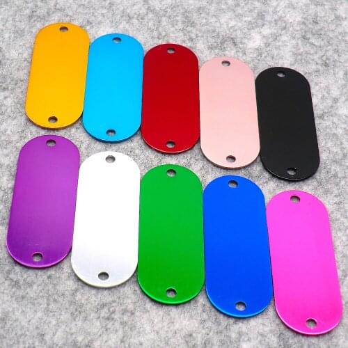 Wholesale 100Pcs 2 Size Personalized Dog ID Tags Gift For Dog Anti-lost Pet Collar Tags for Dog Owner Pet Tag Puppy Tag Gift