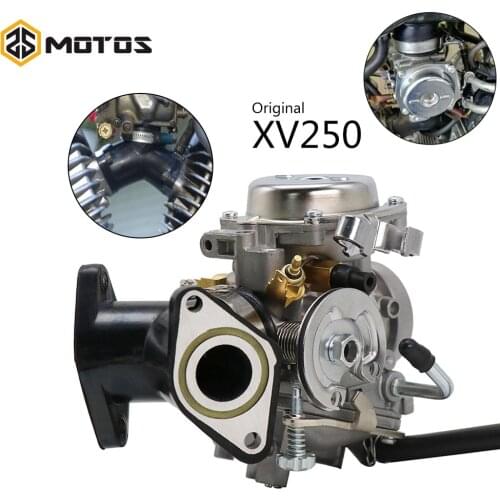 ZS MOTOS Motorcycle 26mm Carb Carburetor With Adapter Manifold For Yamaha VX 250 Virago 250 V-star 250 Route 66 1988-2014