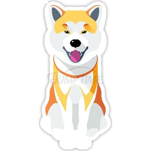 Interesting Car Sticke for Cute Shiba Inu Car Window Motorcycle Decal Accessories Waterproof PVC 13cm X 13cm