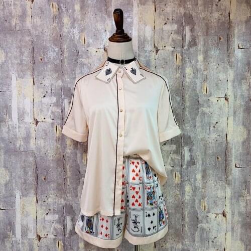 2019 new design Silk Pijamas Set Women Summer Sleepwear Satin Silk Pajama Set Short Sleeve