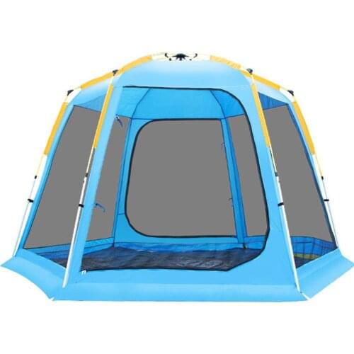 New Double-layer Outdoor Camping Tent 8-12 Person Pergola telescopic Aluminum Alloy Camping Equipment Sun shelter