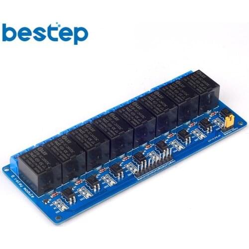 24V 8 Channel Relay Module Low Level Trigger with Optocoupler Relay Output 8 way Relay Module for Arduino