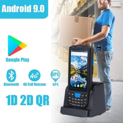 T-80 Android 9 PDA Data Collector 1D 2D 4G WiFi Touch Screen Honeywell Barcode Scanner for Express Industry Warehouse Inventory
